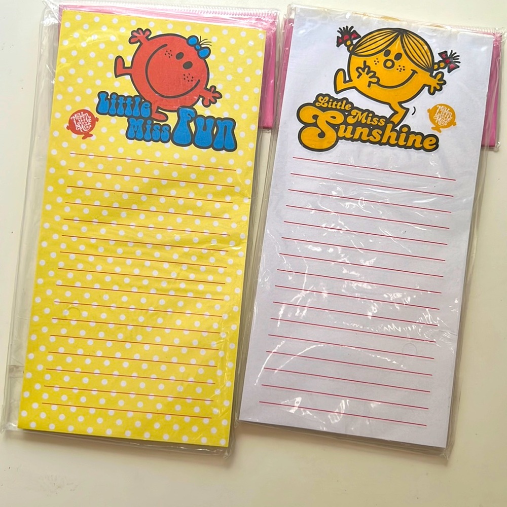 2000s Little Miss and Mr Men Magnet Notepad Bundle NWT